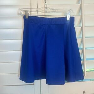 Charlotte Russe Blue Mini Skater Skirt size M